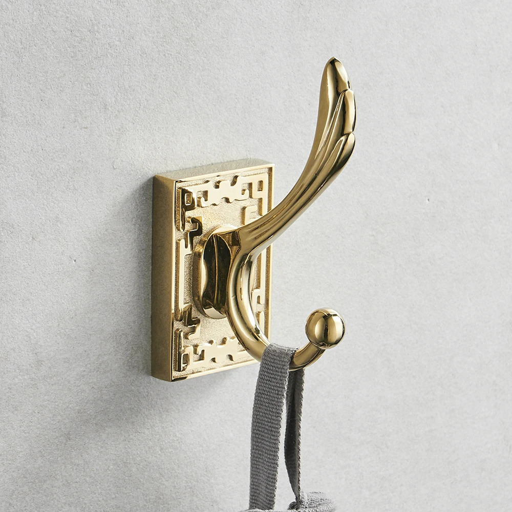 Ganchos de Metal para colgar ropa, colgador de toallas para abrigo, sombrero, bolsa, accesorios de baño montaje en pared, soporte de gancho para puerta, 8016|Ganchos de bata| - AliExpress