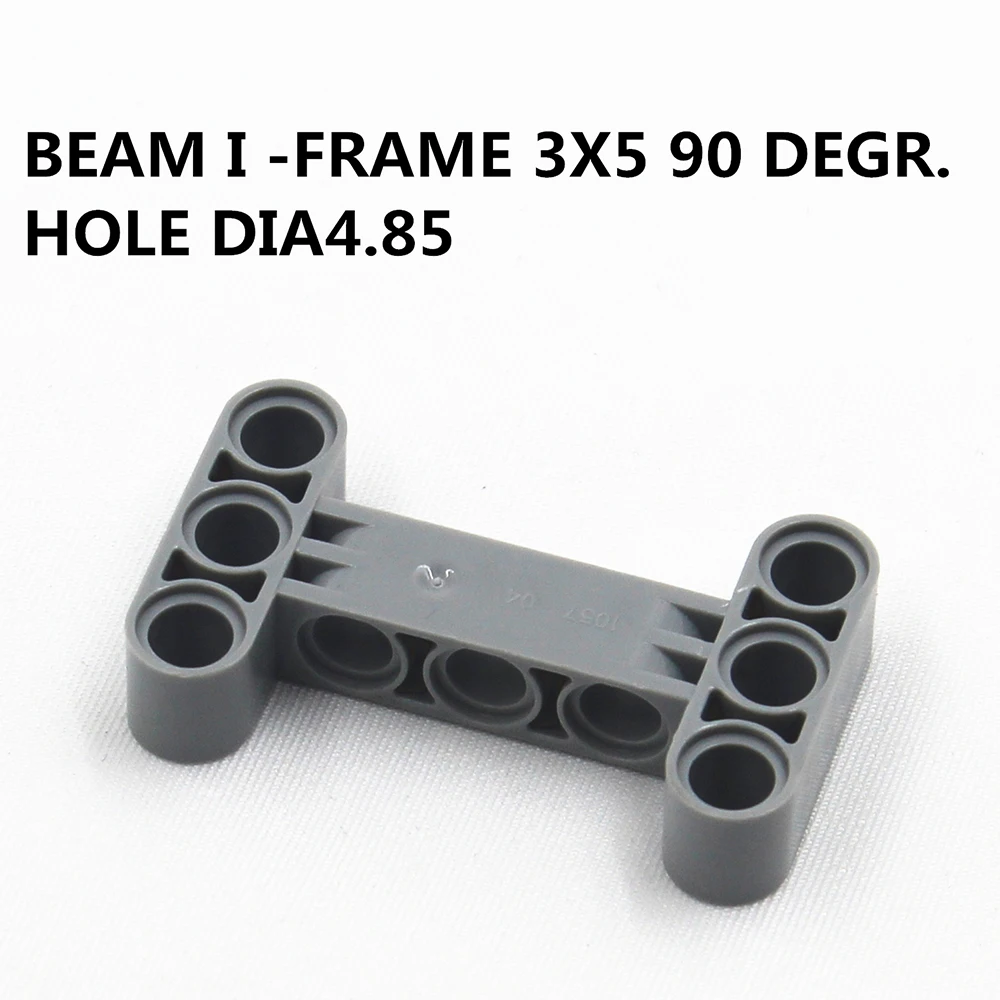 Self-Locking Bricks -- MOC Building Blocks Technic parts BEAM I -FRAME 3X5 90 DEGR. HOLE DIA4.85 10Pcs compatible with Lego