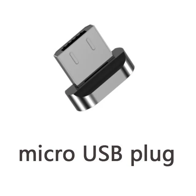 Wsken Магнитный Micro usb зарядный кабель для Xiaomi huawei Android мобильный телефон Быстрая зарядка Microusb зарядное устройство шнур для samsung LG - Цвет: Micro Plug