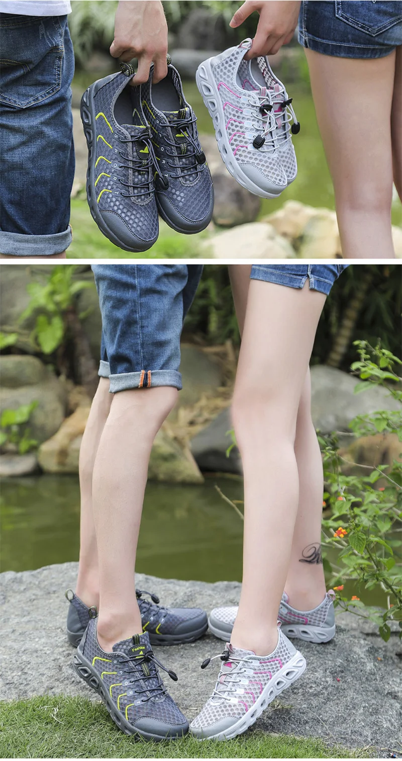 Summer Unisex Breathable Comfortable Mesh Sneakers Men Shoes Out door Wading Water Male Shoes Loafers Casual Walking (21)