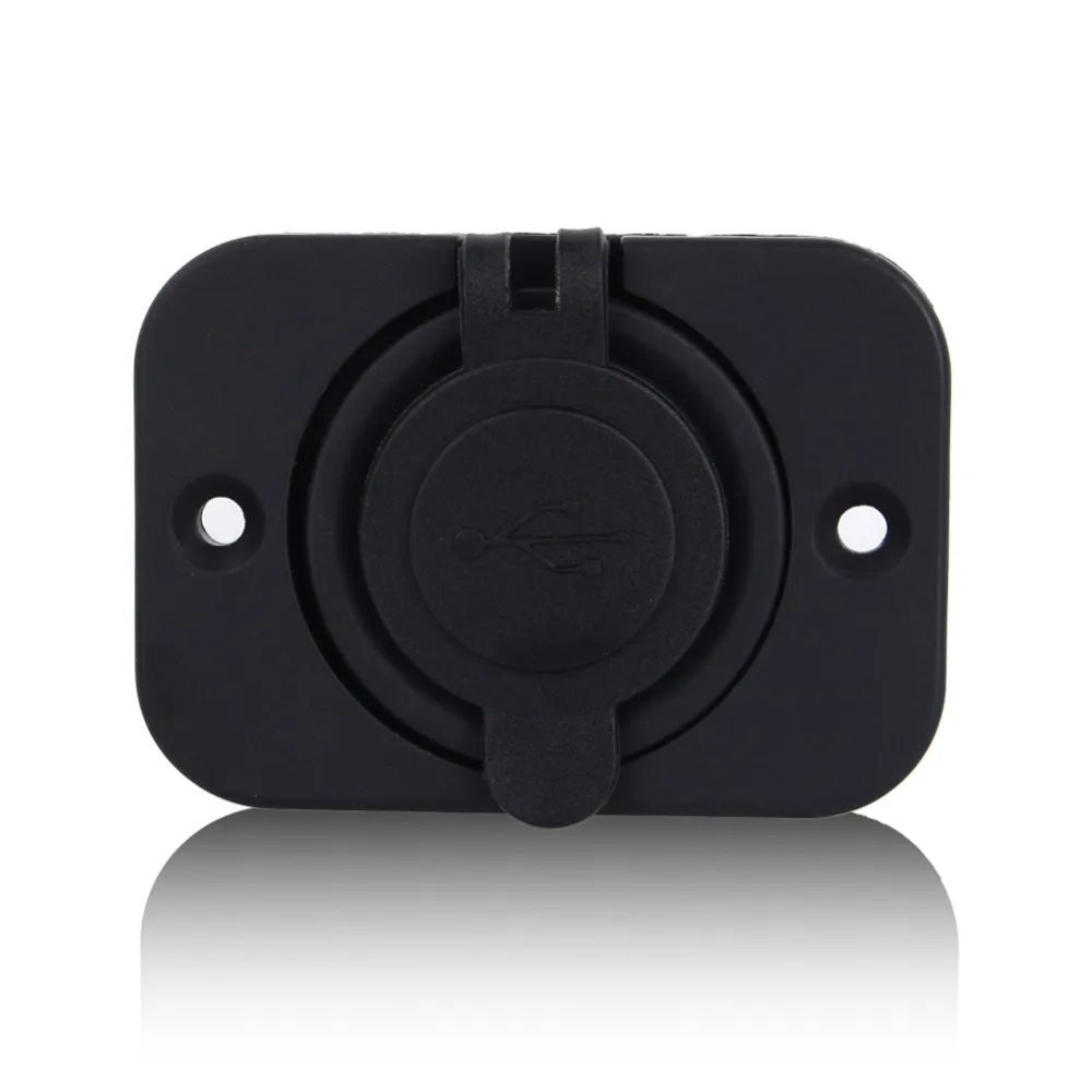 Универсальная двойная USB розетка для автомобильного прикуривателя Разветвитель 12V зарядное устройство для мобильного телефона адаптер питания запчасти авто черный