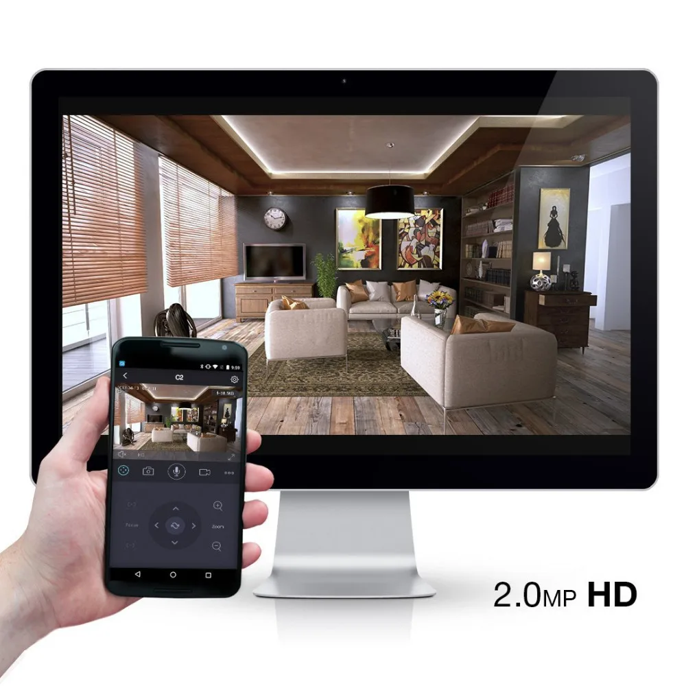  Foscam C2 1080P WiFi CCTV Indoor Security IP Camera with Night Vision Motion Detection 2-Way Audio
