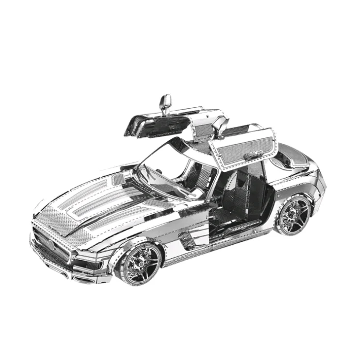 3D металлическая модель головоломки игрушка спортивный автомобиль сделай сам