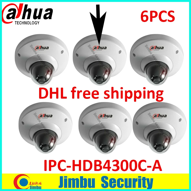 for Dahua IP Camera IPC-HDB4300C 3.6mm IP Security Camera 3MP megapixel IP Camera PoE Dahua Dome Camera Surveillance Camera
