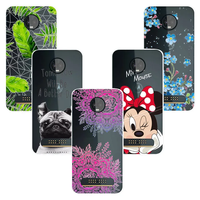 TPU Cover for MOTO Z3 PLAY cover Cartoon Case case mix models &amp designs accept |