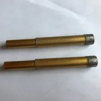 2 шт. 6-12 мм спеченные алмазные мраморные влажные отверстия пилы влажные сердечники сверло для мрамора/гранита/кирпича/резец по камню reamer сверление отверстия - изображение