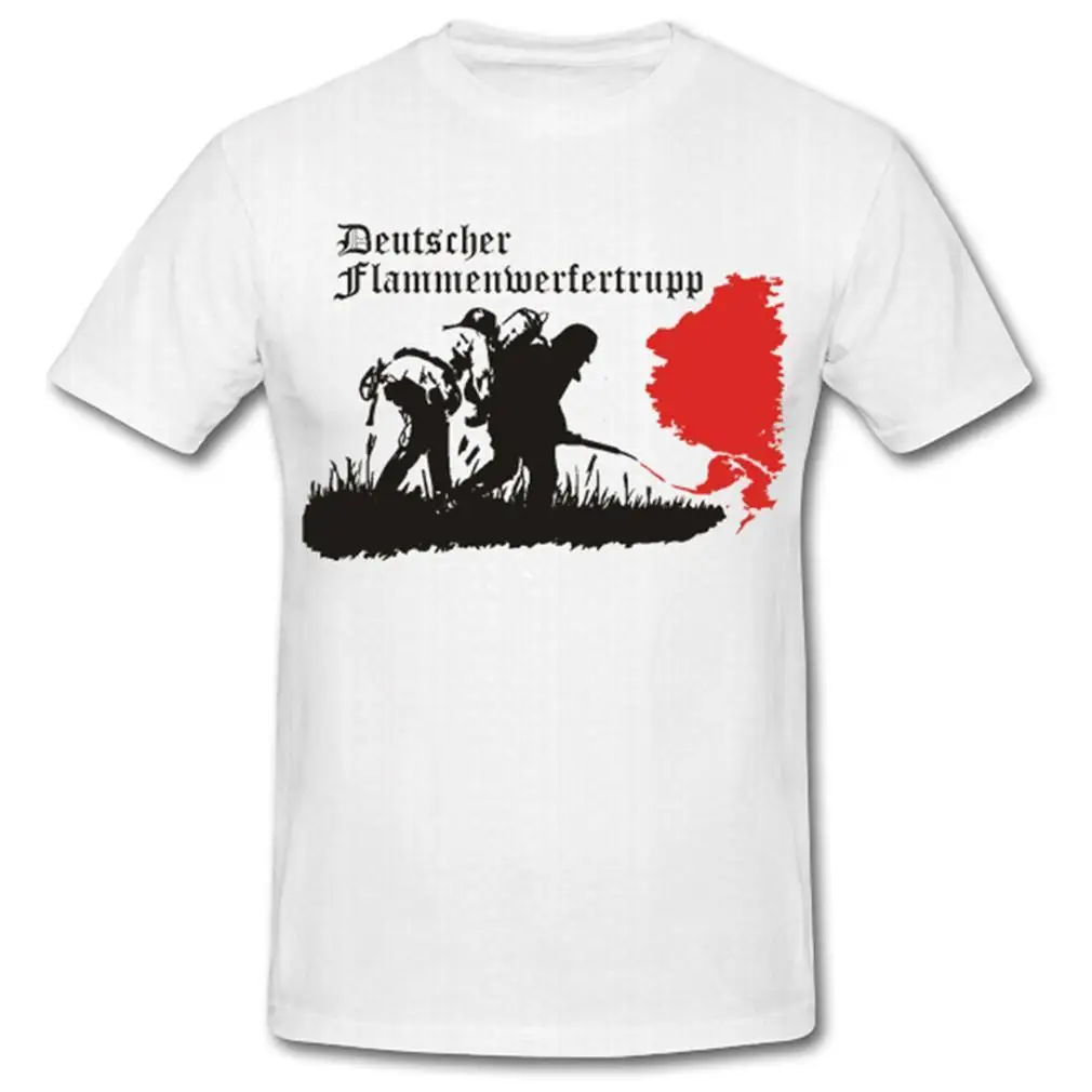 2019 модная летняя стильная футболка с принтом Flammenwerfer Trupp Flammen Fackel феерверфер Weltkrieg
