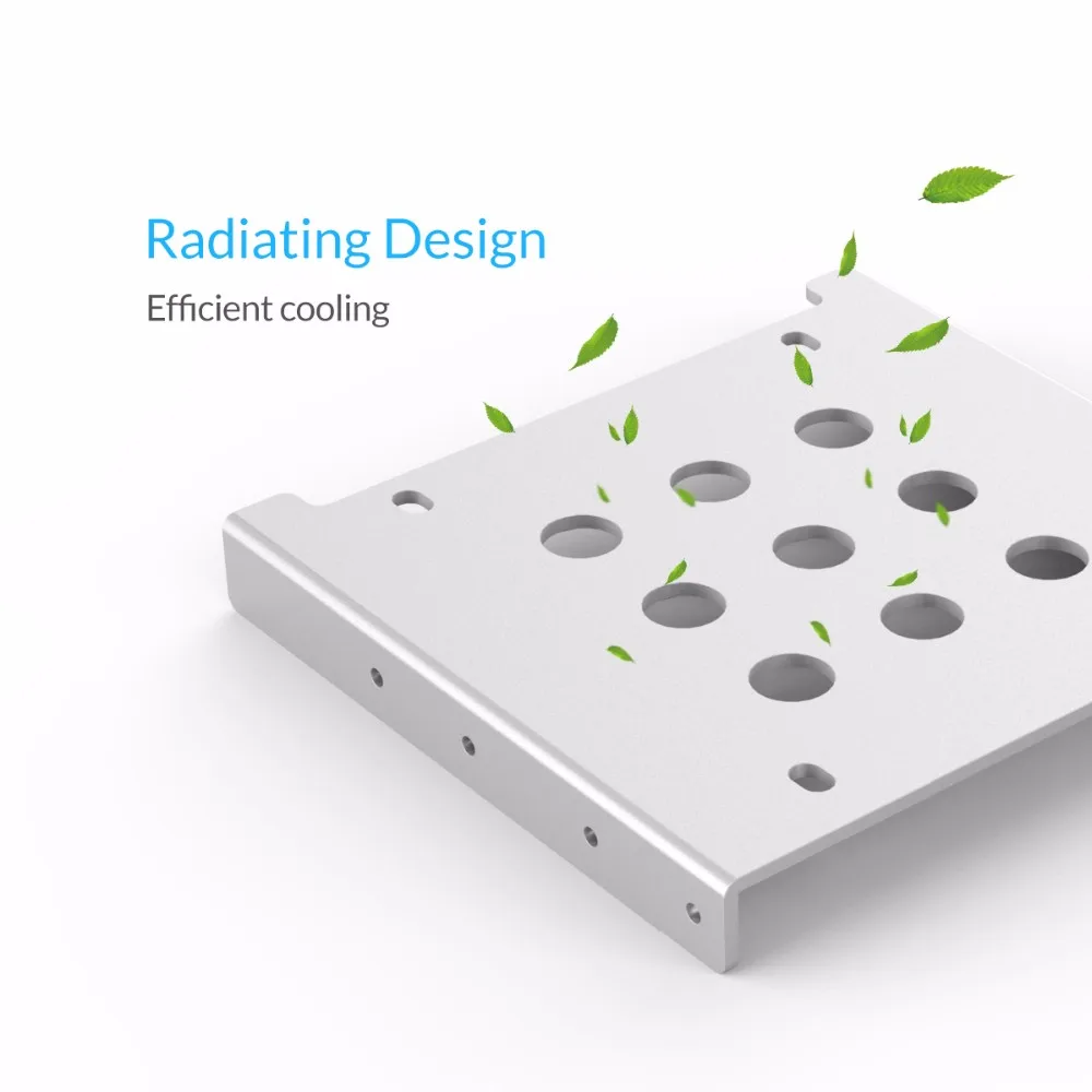 ORICO алюминий HDD крепление 2,5 ''до 3,5'' жесткий диск монтажный кронштейн комплект SSD SATA Bay конвертер