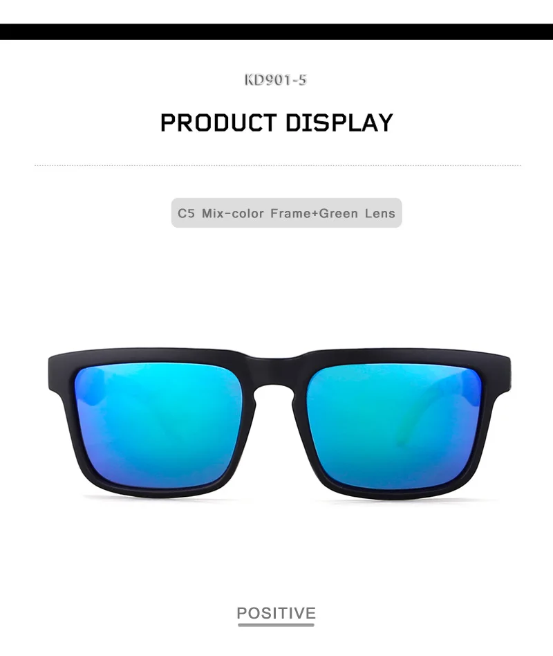 KDEAM бренд дизайн поляризованных солнцезащитных очков Для мужчин водительские очки мужские Винтаж солнцезащитные очки для мужчин с квадратным зеркало UV400 солнцезащитные очки с футляром