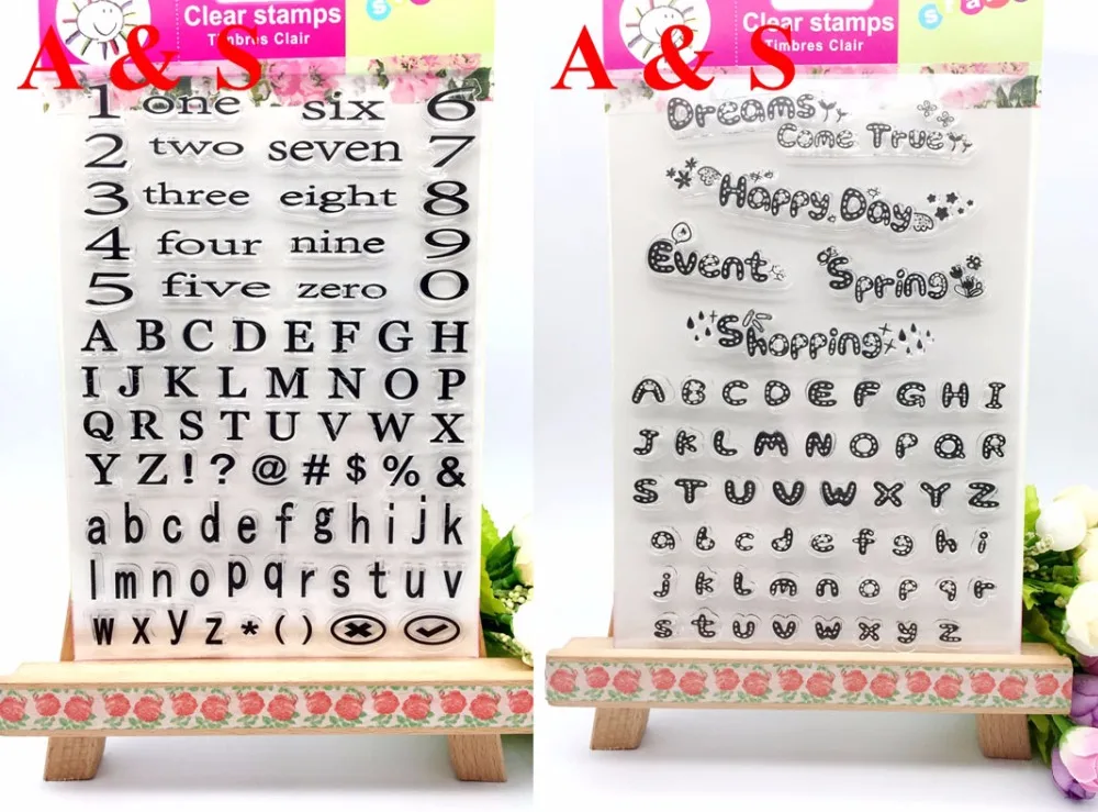 Letter And Number Transparent Clear Stamp DIY Silicone Seals Scrapbooking/Card Making/Photo Album Decoration Crafts | Дом и сад