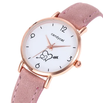 

luxury Brand Fashion two heart Denim Fabric Band Watch Casual Women Wristwatches Quartz Watch Relogio Feminino reloj mujer