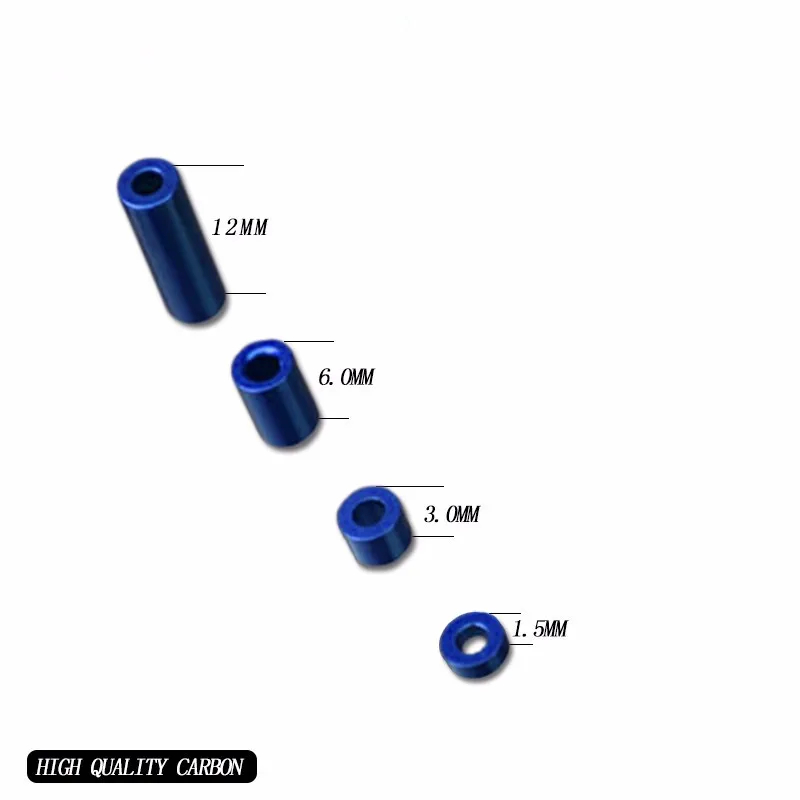 

F19669 Aluminium Alloy Tube 1.5/3/6/12mm Column Spacers Screw Kit for Tamiya RC MINI 4WD Car Rock Crawlers RC Racer