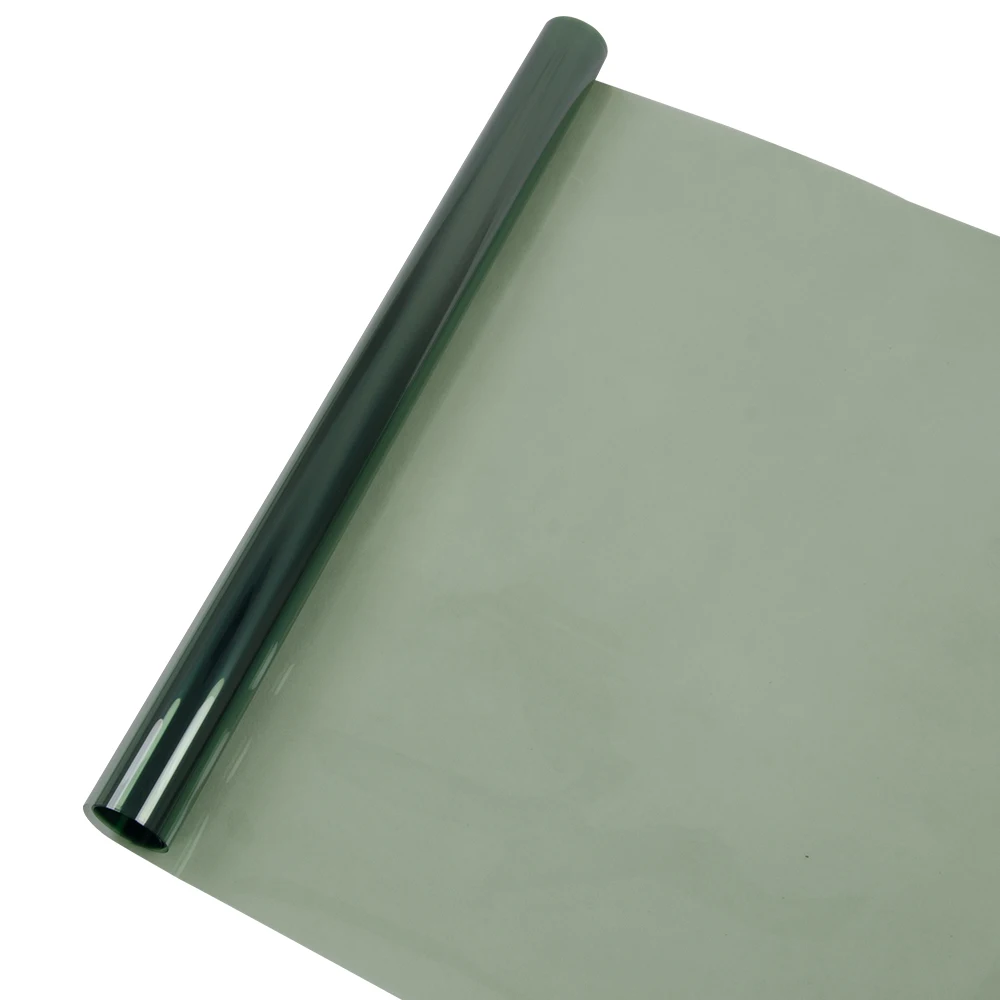 

70% Light Transmission Nano Ceramic Film Light Green Car Vehicle Window Tint Self Adhesive Solar Tint Film 1.52*3m Customized