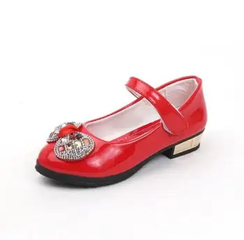 

Spring Baby Girls Children Party Princess PU Leather Shoes Student Dance Bow Kids Shoes Gift Sandals Free Shipping