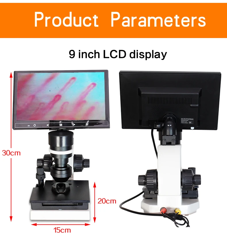 Детектор микроциркуляции 880 цветной ЖК-дисплей, капиллярный микроциркуляционный USB цифровой микроскоп, микроциркуляция крови(CE