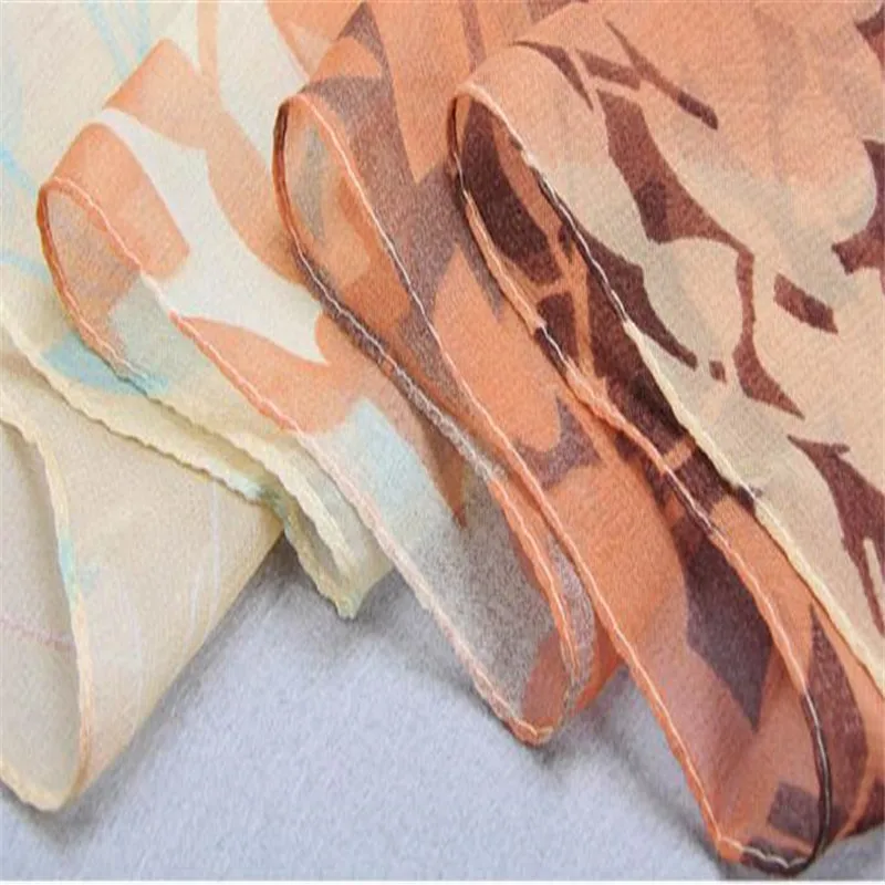 Women Design Printed Silk Soft Silk Chiffon Shawl Wrap handkerchief women's scarves handkerchief hijab scarf 40FE2814