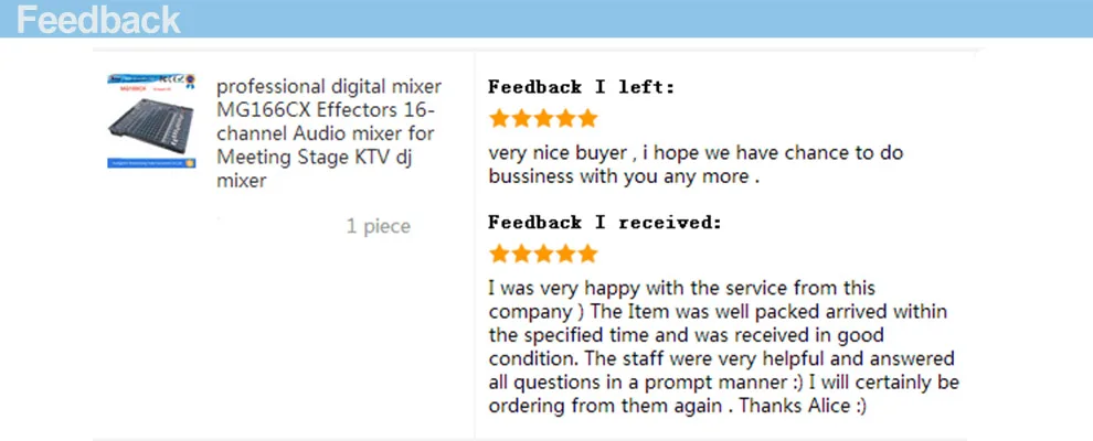 feedback