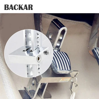 

BACKAR Auto Car Clutch Brake Pedal Lock Stainless Steel Anti-Theft Lock Accessories For Nissan Renault Toyota Audi VW Alfa Romeo