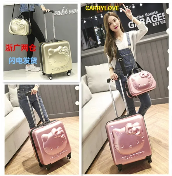 

CARRYLOVE kt luggage series18/ 20/24inch PC Handbag and Rolling Luggage Spinner brand Travel Suitcase