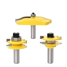 Best Price free shipping 3pcs Raised Panel Cabinet Door Router Bit Set - 3 Bit Cove 1/2" Shank