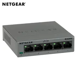 Netgear GS305-100PES, Unmanaged, L2, Gigabit Ethernet (10/100/1000), настенный монтаж