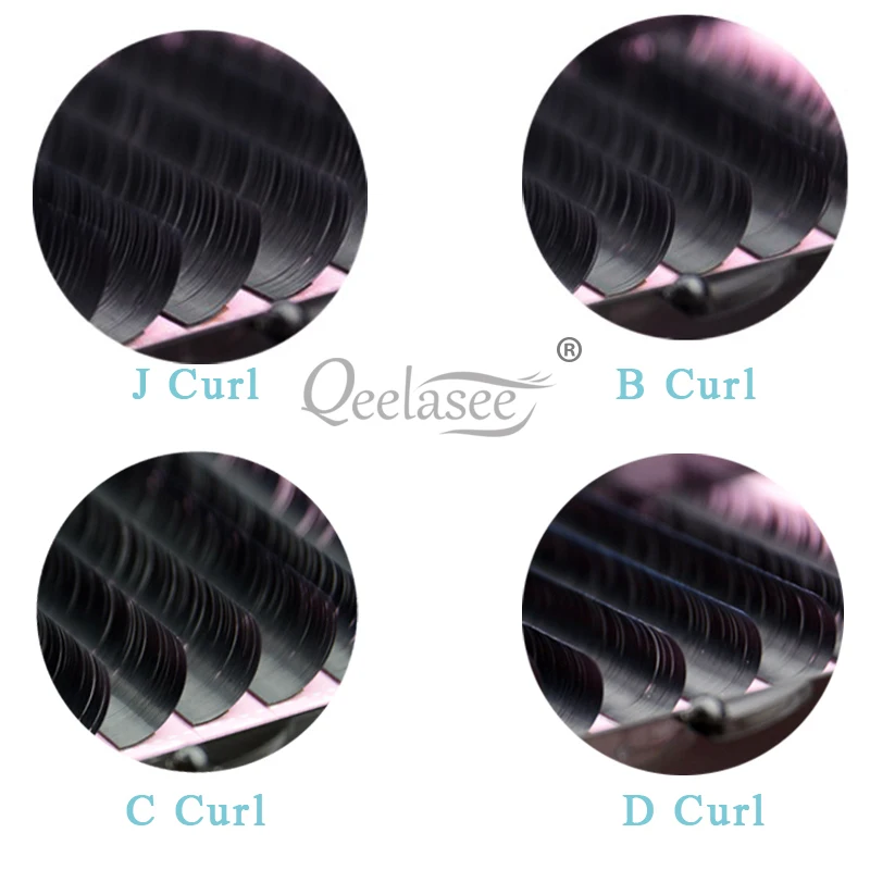 All Sizes 20 Pcs Black Mixed Individual Eyelash Extension Set Mink Silk Fake Eye Lashes in South Korea Materials 3