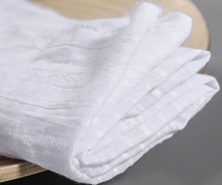 CY017 ткань для рубашек юбок хлопок ткань перевивочного переплетения жаккард 132 см 52 ''ширина 78 gsm белый цвет 5 метров