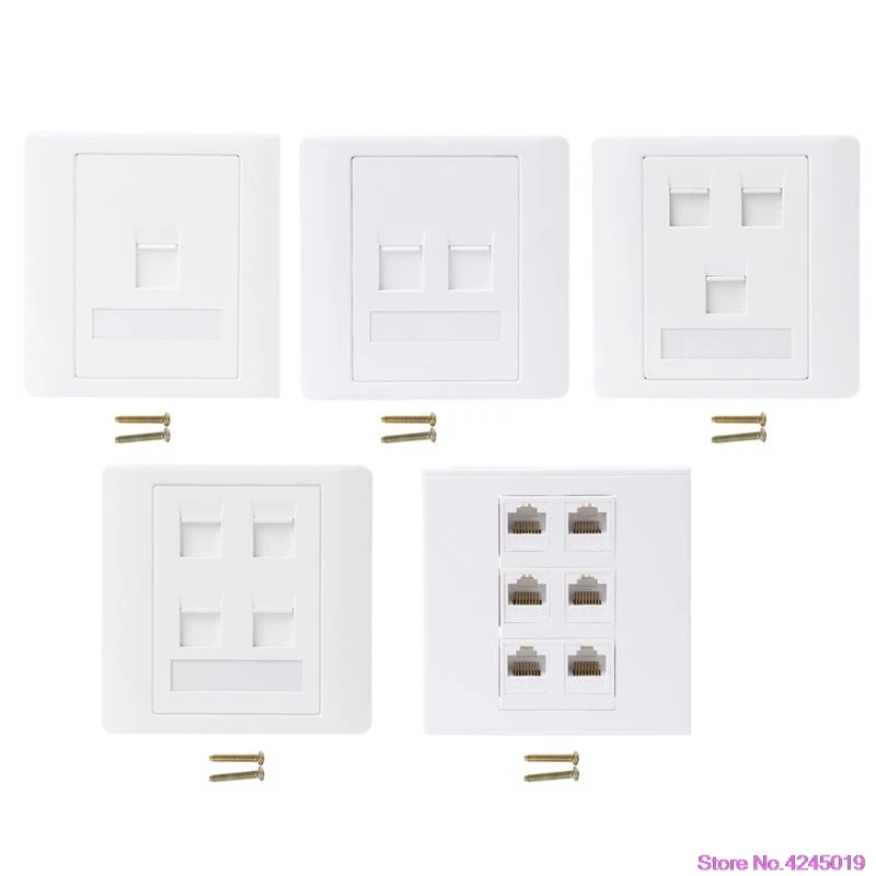 Новый 86 Тип компьютерная розетка панель CAT5E сетевой модуль RJ45 кабель интерфейс