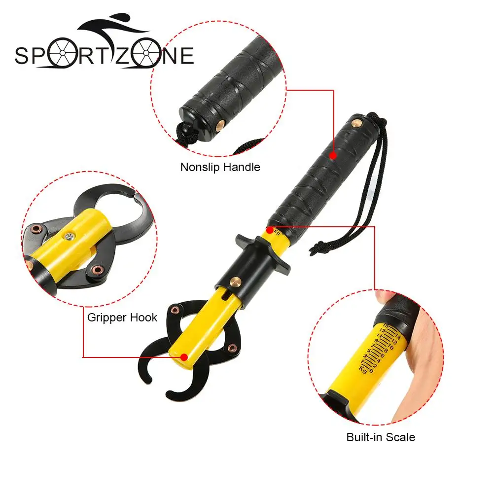 Strong Plastic Fishing Grip Portable Fish Lip Grip with Weight Scale