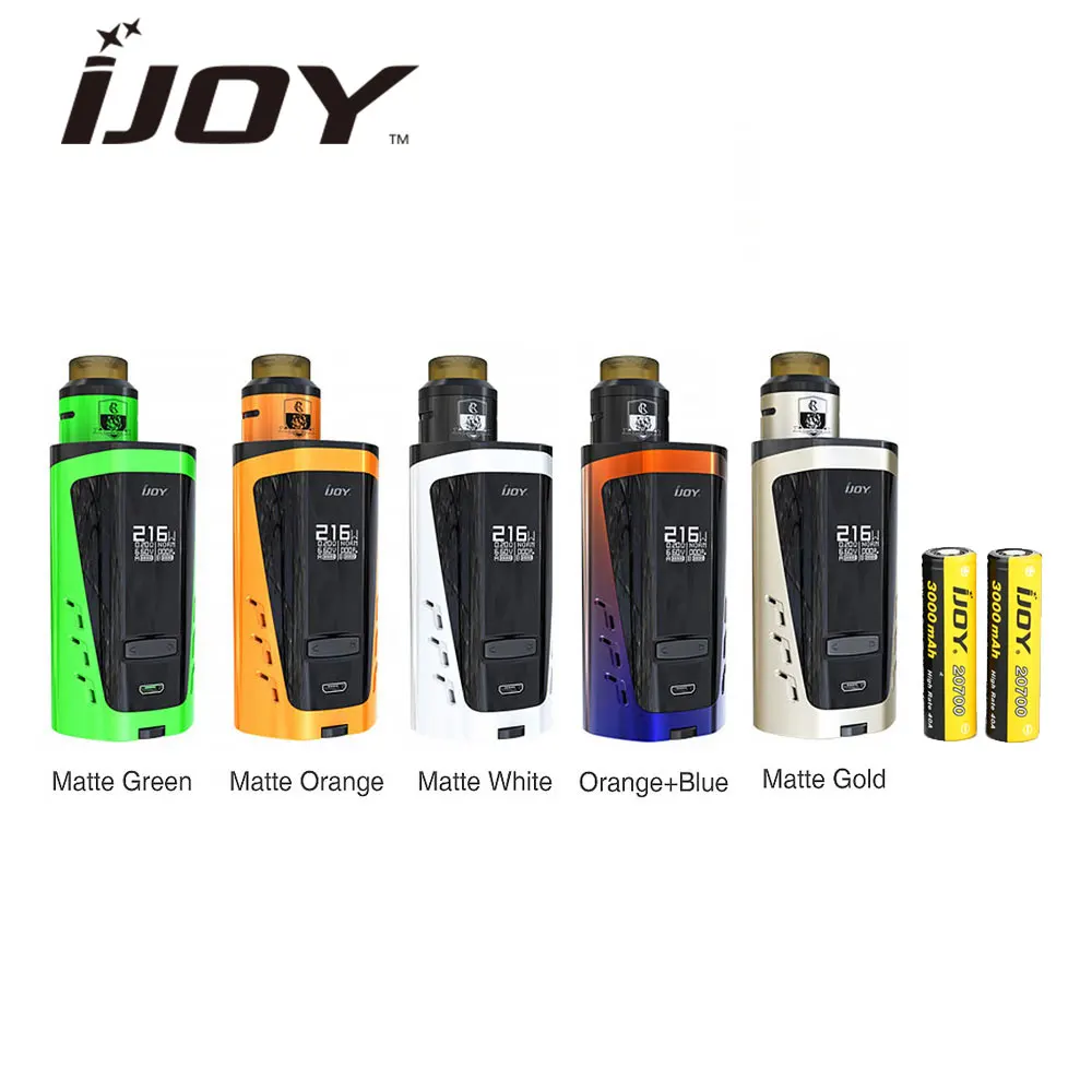 

Original 216W IJOY CAPO SRDA Squonker Kit with 6000mAh Dual 20700 Cell CAPO MOD 216W & COMBO SRDA Tank 10ml Bottle Capacity Kit