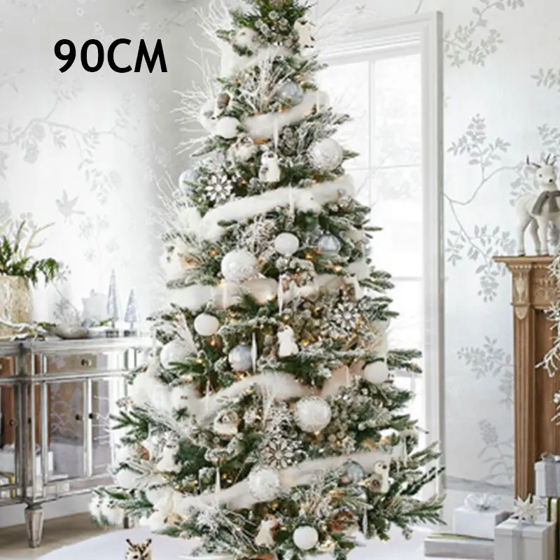 Ковер объемный плюш Рождественская елка юбка домашний нежный 90 см/122 см мягкий