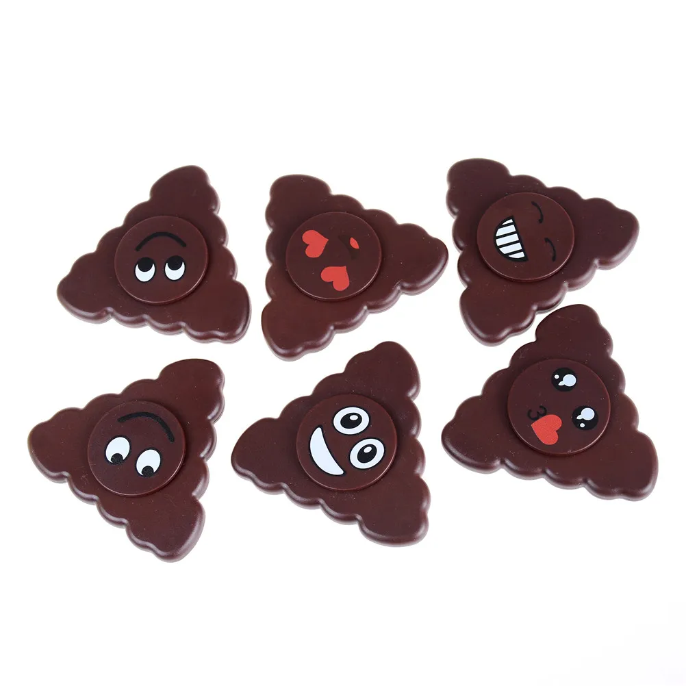 

DIY Spinner Alloy Finger Spiner Funny Adult Stress Relieve Toy Hand Fidget Emoji Poo Expression Fidget Spinner