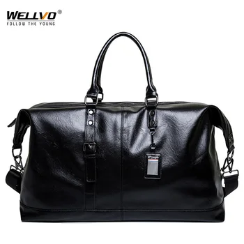 

Men Boston Travel Bag PU Leather Men's Handbags Big Tote Hand Luggage Duffle Weekend Bag Crossbady Mans Bags Casual Hot XA235ZC