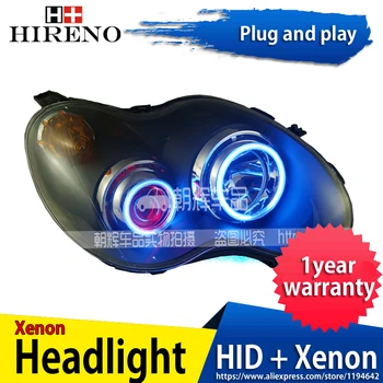 

Car custom Modified Xenon Headlamp for BYD F0 Headlights Assembly Car styling Angel Lens HID 2pcs