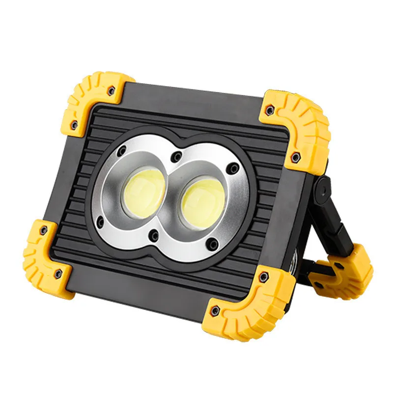 

LED Reflector 20w USB charging Floodlight LED Spotlight 4 Modes DC5V USB 18650 Rechargeable Portable Led searchlight camping