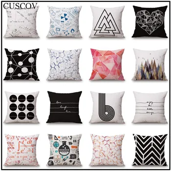 

Geometric Polyester Printing 45*45CM Square Sofa Cushion Cover Office Car pillow covers Fashion Home Pillowcases