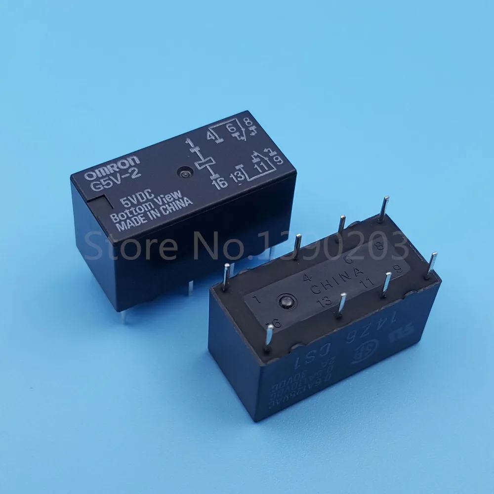 10 шт. Omron G5V 2 DC5V DPDT 8Pin PCB крепление низкая стоимость реле сигнала|signal relay|pcb mount relaypcb