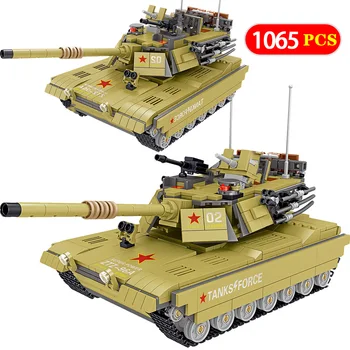 

1065PCS Military China 96A Main Battle Tank Building Blocks Compatible Army Soldier Figures Weapon Bricks Educational Boys Toys