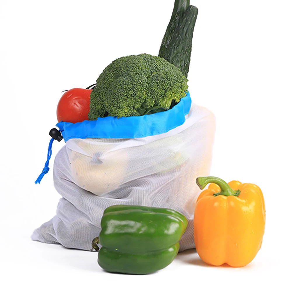 6 шт многоразовые сетчатые сумки для покупок моющиеся экологически чистые сумки для покупок для продуктов для супермаркета для фруктов для овощей игрушки для хранения