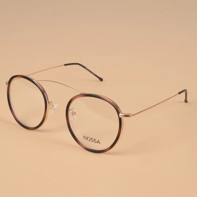 

Ultralight Titanium Eyeglasses Frames Women Men Personality Round Fashion Optical Glasses Frame Female Trendy Clear Lens Eyewear