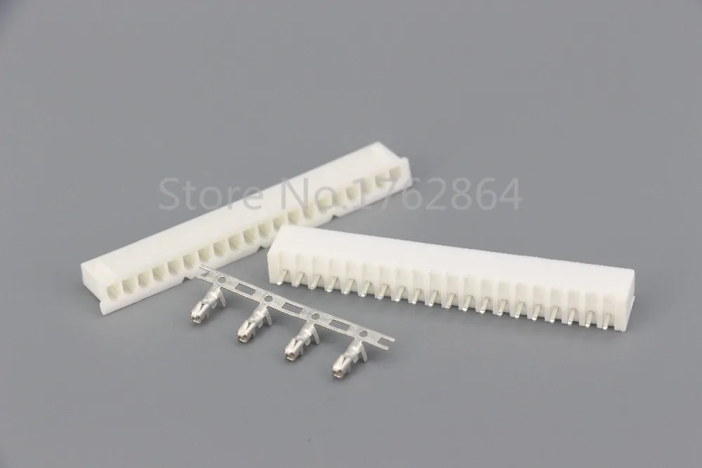 

50Sets/Kit XH2.54-20P 20Pin Straight needle spacing 2.54mm connectors Male and Female Plug + terminals