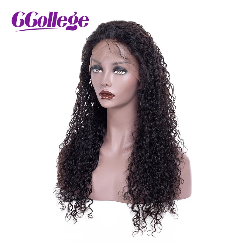 Beste Peruaanse Kinky Krullend Pruik 13x4 Lace Front Menselijk Haar Pruik Voor Vrouwen Pre Geplukt Met Baby Haar Kant voor Pruik Niet Remy Haar Pruiken