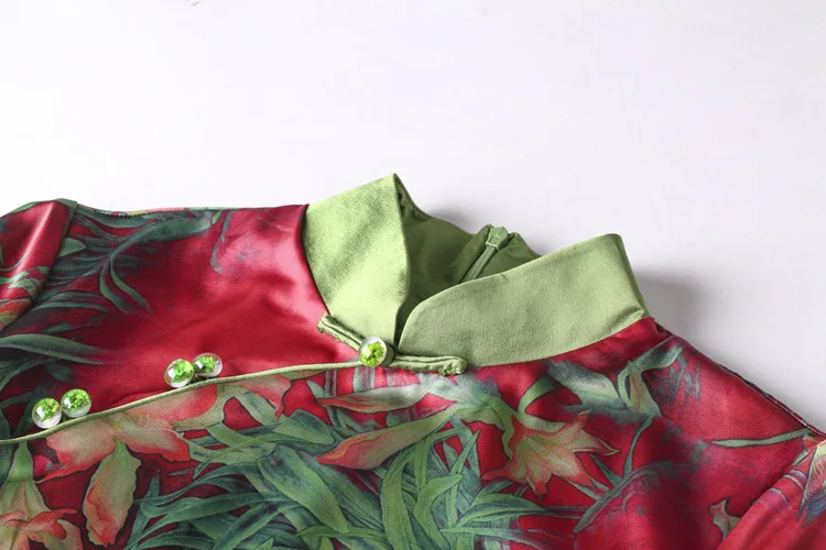 2019 летнее винтажное шелковое платье вьетнамский аозай qipao