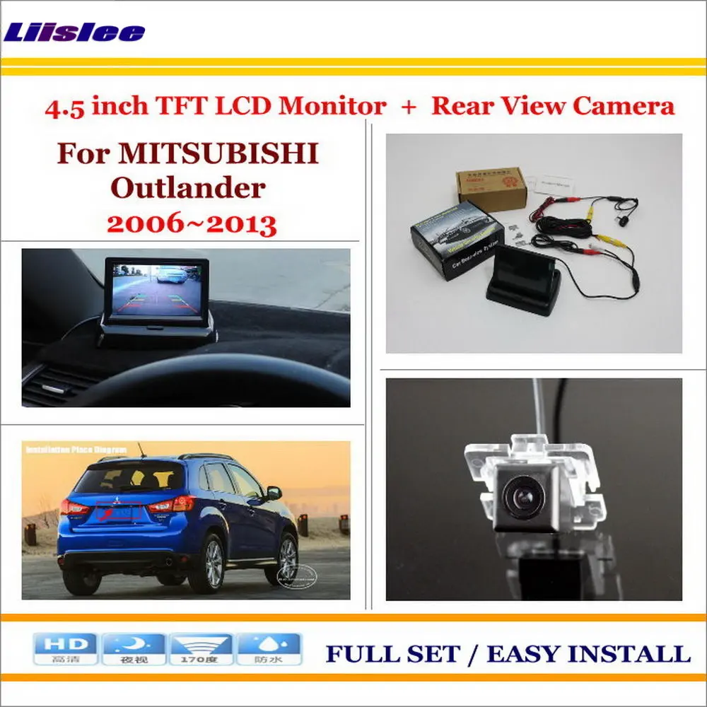 

Auto Rear View Camera Back Up + 4.3" LCD Monitor = 2 in 1 Parking Assistance System / For MITSUBISHI Outlander 2006~2013