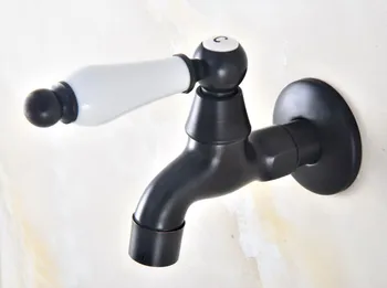

Oil Rubbed Bronze Outdoor Faucet Garden Water Tap / Mop Pool Faucet / Laundry Sink Cold Water Tap Bidcock Faucet Bav341