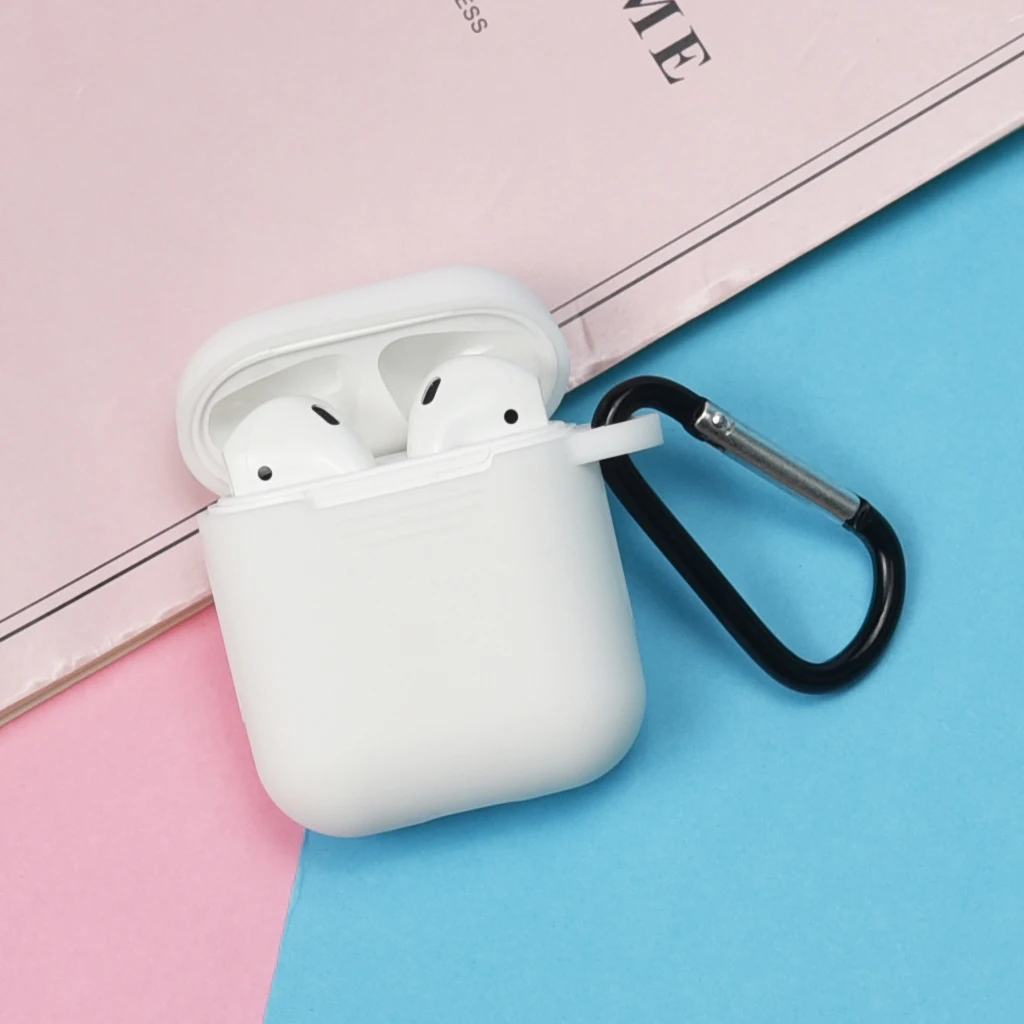 Soft Silicone Skin Case for Apple Airpods Charging Case Protective Cover Air pods Sleeve pouch ShockProof Multi Color 