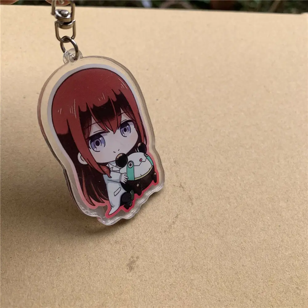 

Steins;Gate 0 Makise Kurisu Upa Acrylic Keychain Strap Keyring Figure Cute