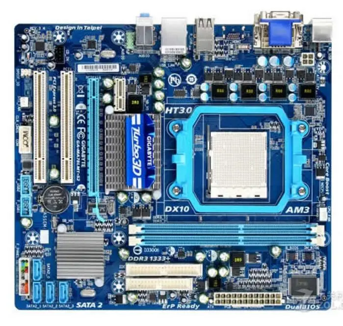 Для Gigabyte GA-MA78LMT-S2 оригинальная б/у рабочего стола материнской платы MA78LMT-S2 760 г