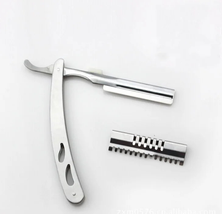 High quality Men Male Straight Sharp 440C Stainless Steel Barber shaver