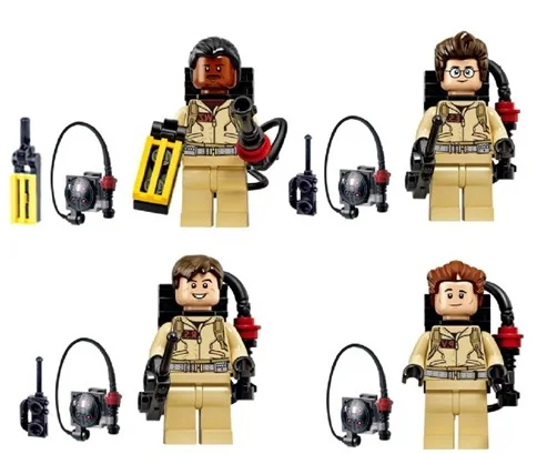 

8Pcs=2Set Super Heroes Space Wars Fastic Four Ghostbusters Bricks Building Blocks Best Collection Toys for children XH 108-111